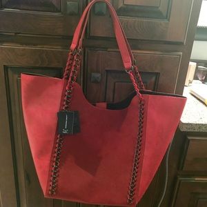 INC International Concepts Faux Suede Bag